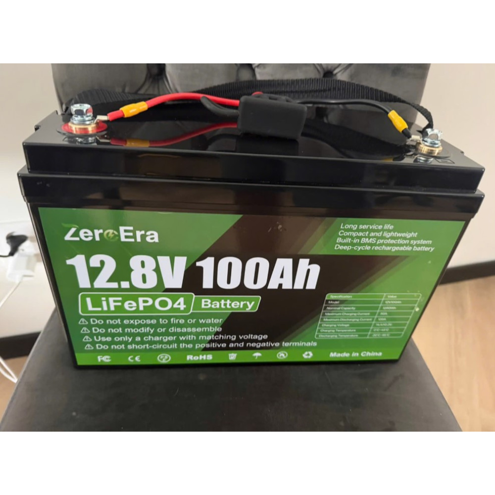 Аккумулятор LiFePO4 12.8V 100Ah (1280Wh) с BMS 100A Zero Era