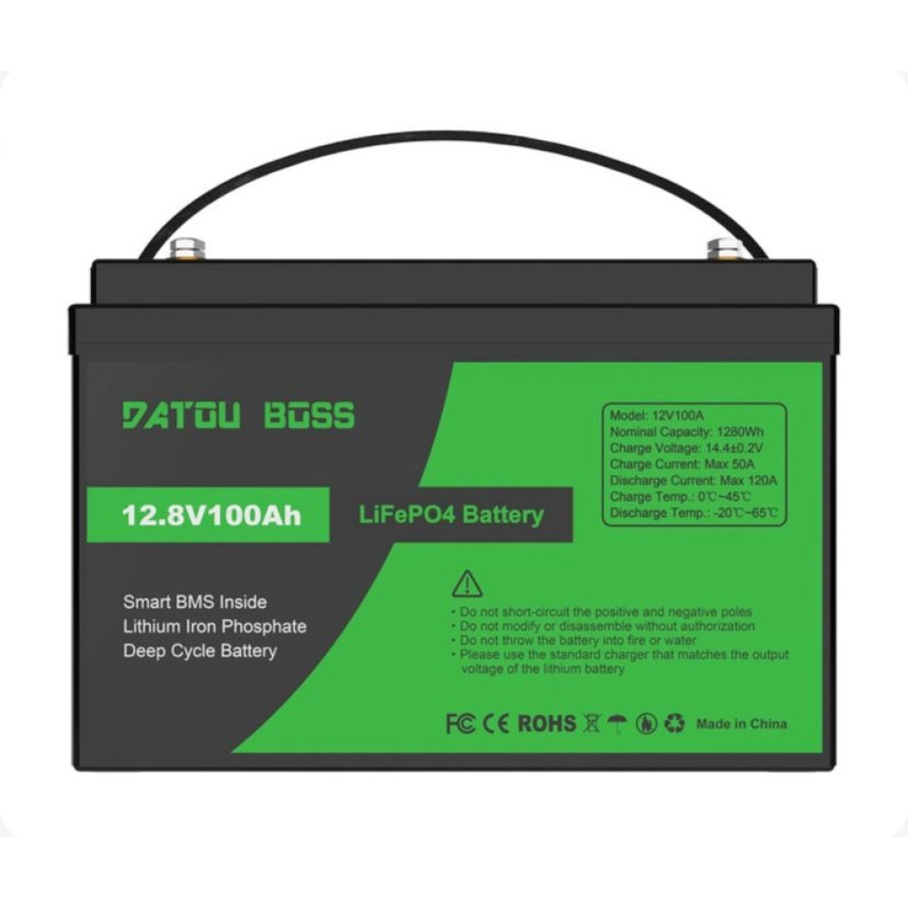 Аккумулятор LiFePO4 100Ah 12V BMS литий-железо-фосфатный Datou Boss 