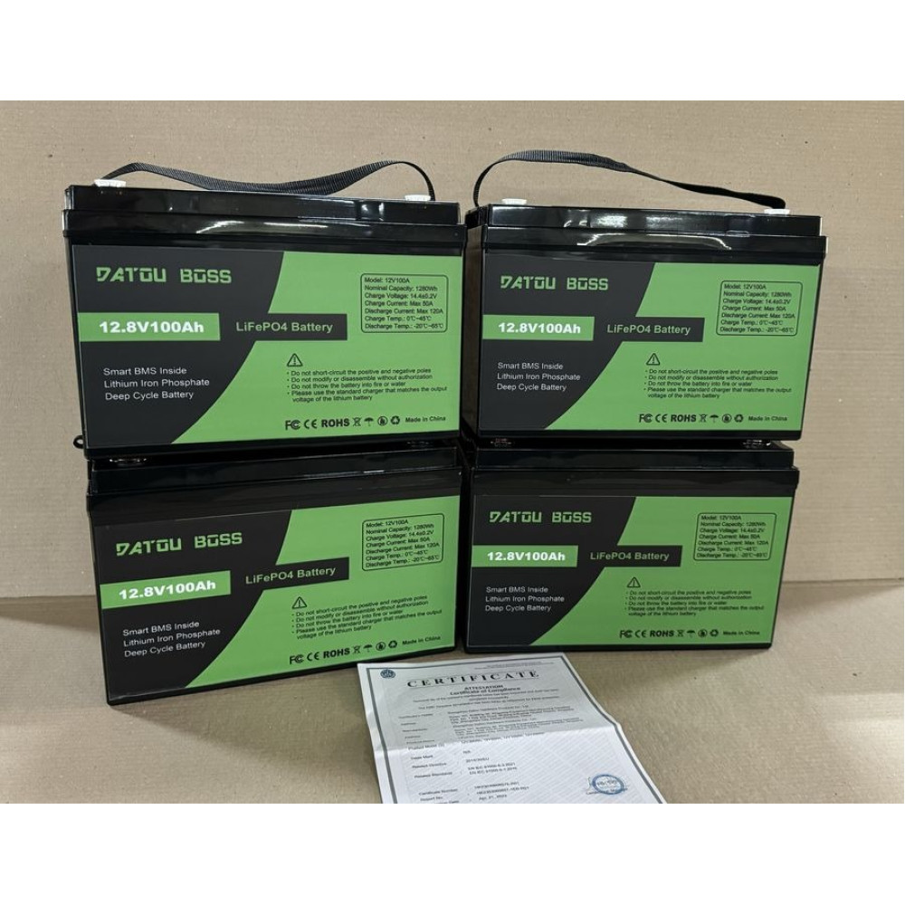Аккумулятор LiFePO4 100Ah 12V BMS литий-железо-фосфатный Datou Boss 