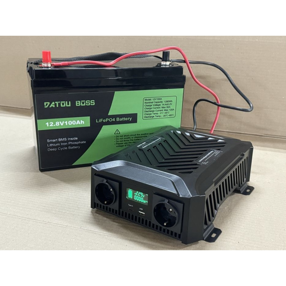 Аккумулятор LiFePO4 100Ah 12V BMS литий-железо-фосфатный Datou Boss 
