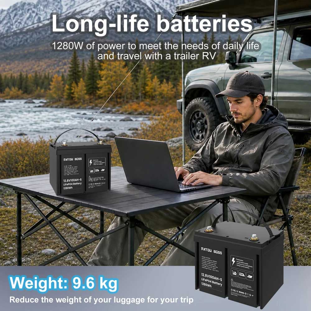 Аккумулятор LiFePO4 100Ah 12V BMS литий-железо-фосфатный Datou Boss 
