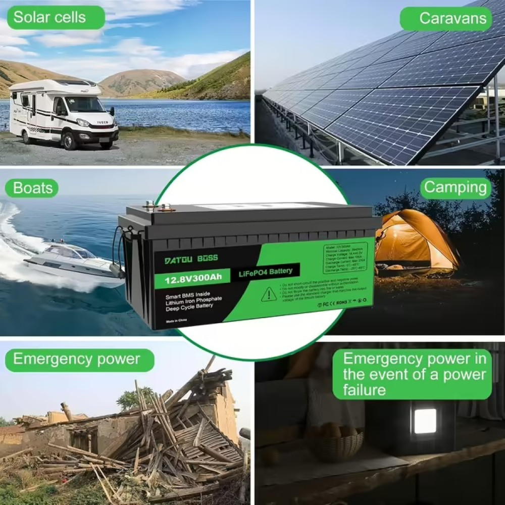 Аккумулятор LiFePO4 300Ah 12.8V BMS литий-железо-фосфатный Datou Boss 