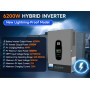 6.2 кВт Комплект автономного питания инвертор + 2 АКБ 24V 100Ah LiFePO4  DATOU BOSS