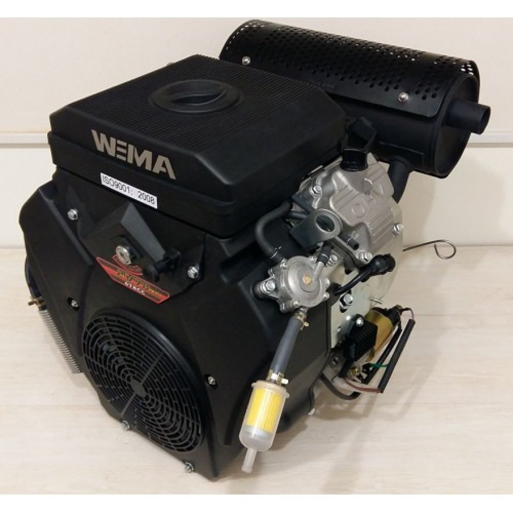 Двигатель двухцилиндровый 20 л.с бензиновый шпонка 25.4мм Weima WM2V78F