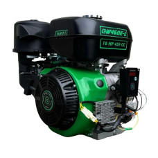 Двигатель с редуктором бензиновый 18 л.с., шпонка 25 мм GrunWelt GW460E-L