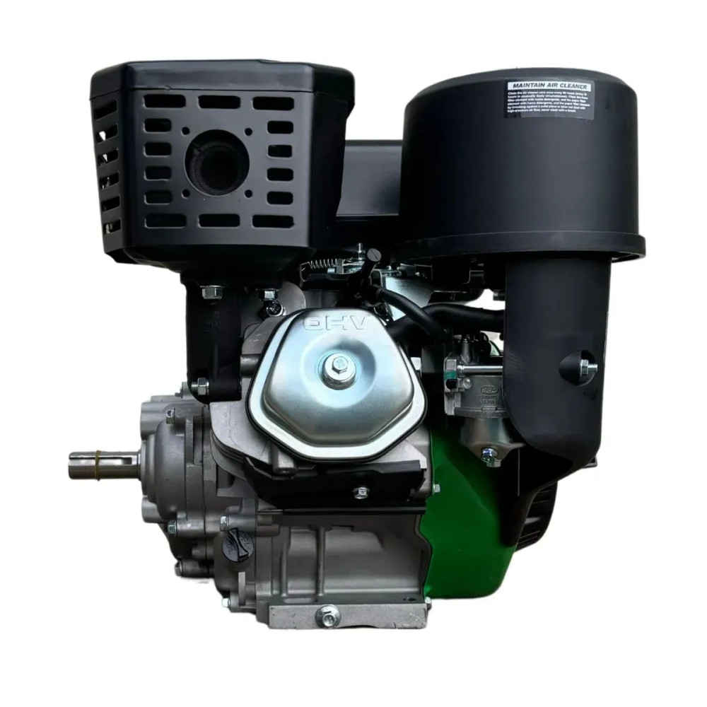 Двигатель с редуктором бензиновый 18 л.с., шпонка 25 мм GrunWelt GW460E-L