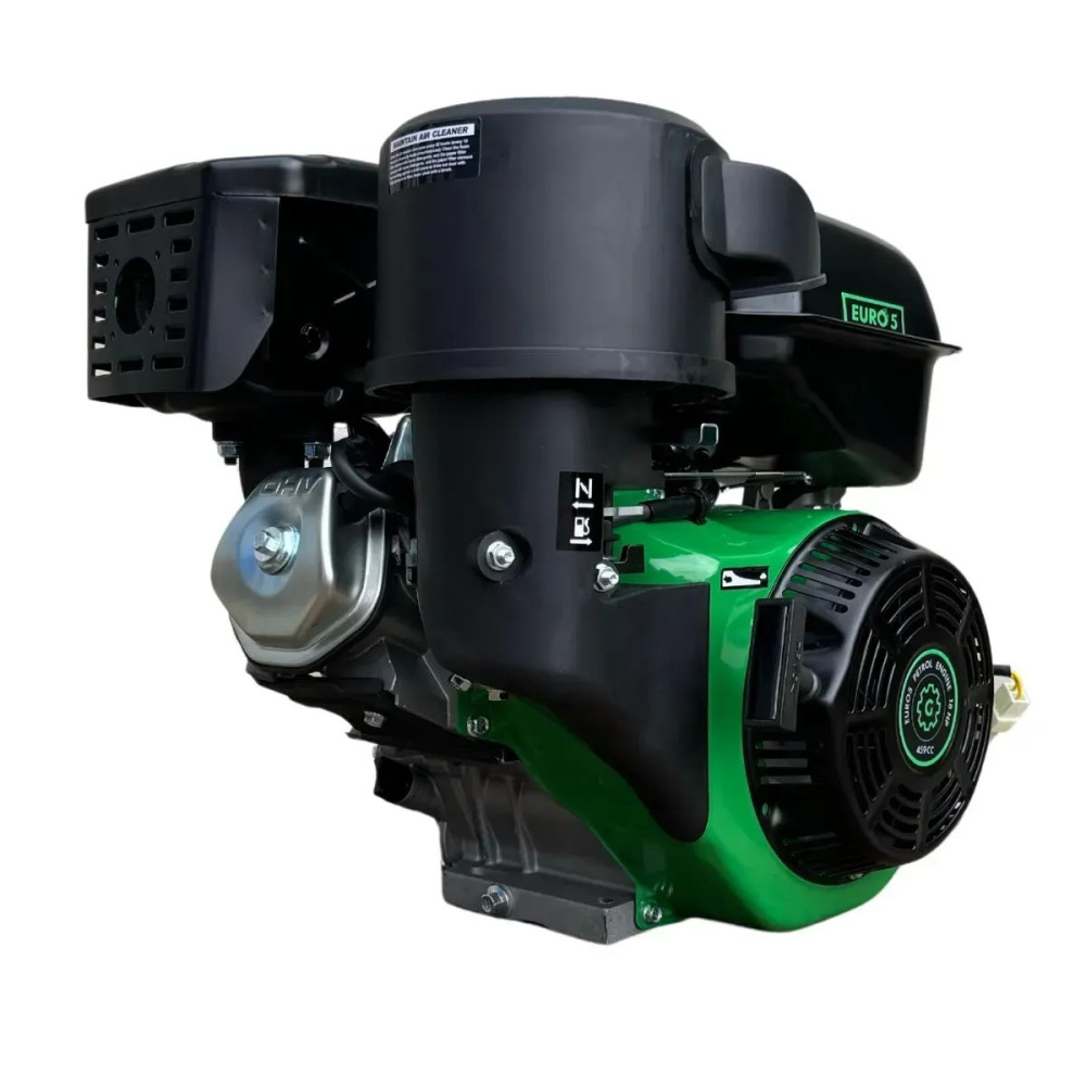 Двигатель с редуктором бензиновый 18 л.с., шпонка 25 мм GrunWelt GW460E-L