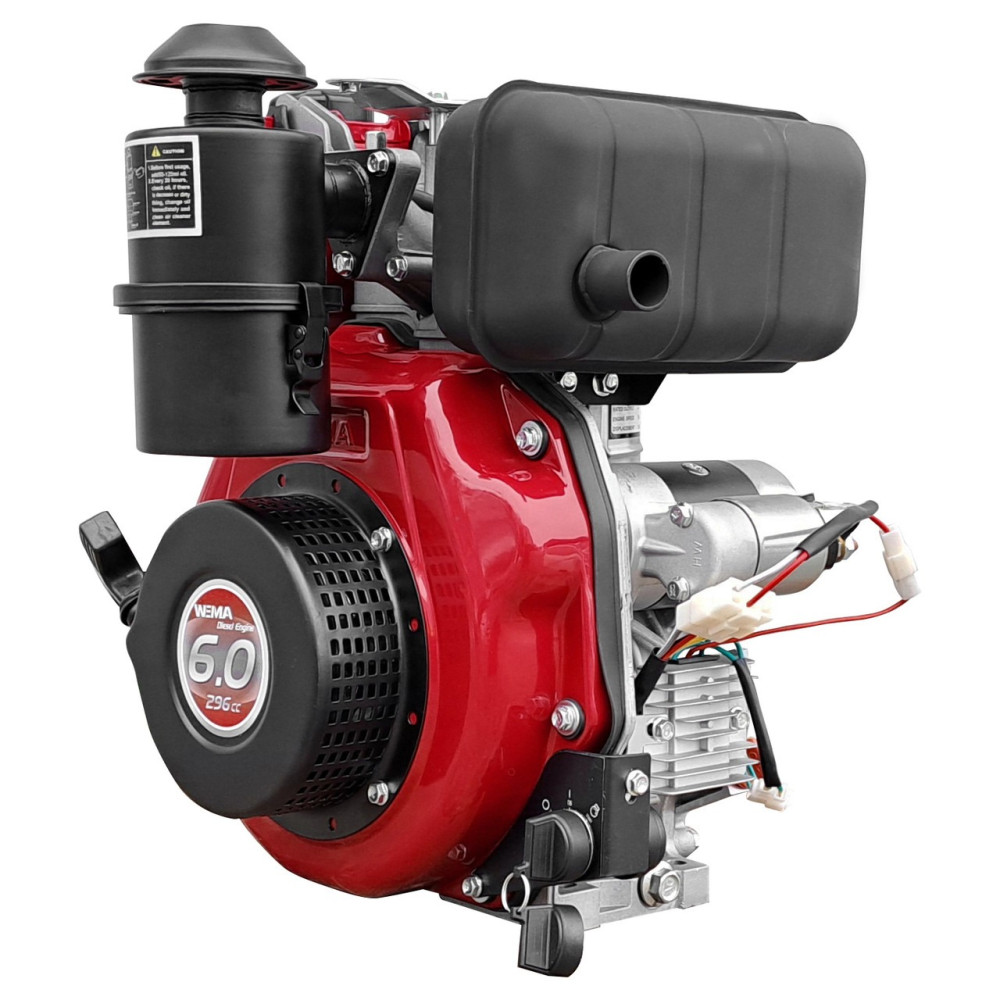 Двигатель дизельный 6л.с., шпонка 25 мм, стартер Weima WM178FE