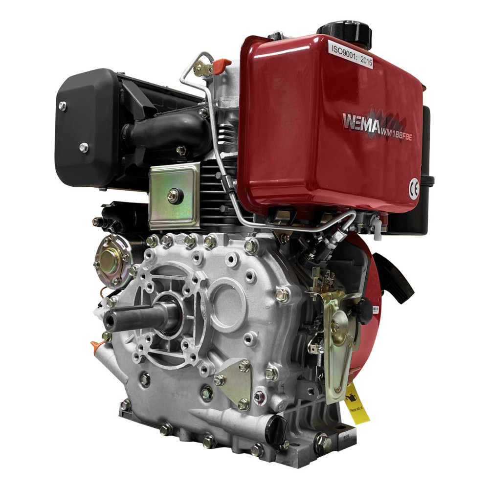 Двигатель дизельный 12 л.с., шпонка 25 мм, эл.стартер Weima WM188FBE (съемный цилиндр)