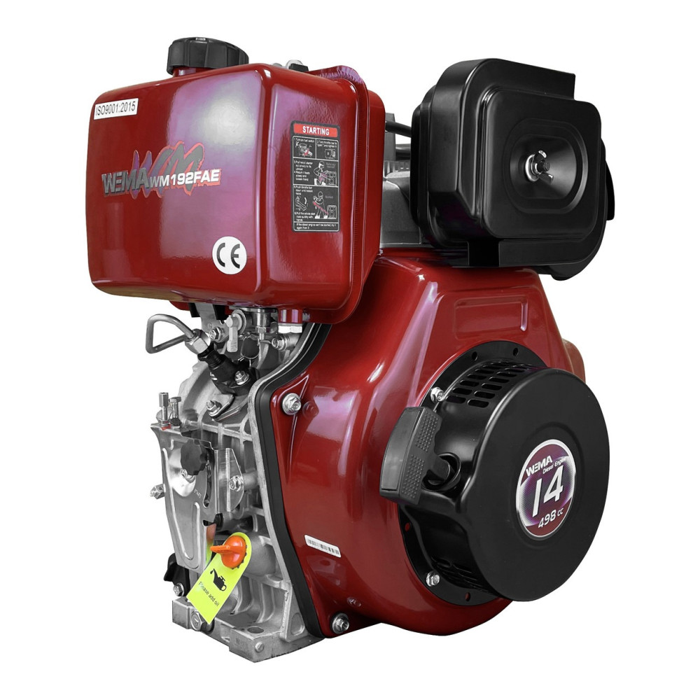 Двигатель дизельный 14 л.с., шпонка 25 мм эл.стаот Weima WM192FAE