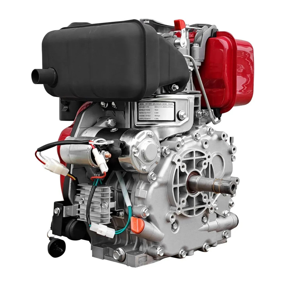 Двигатель дизельный 6л.с., шпонка 25 мм, стартер Weima WM178FE