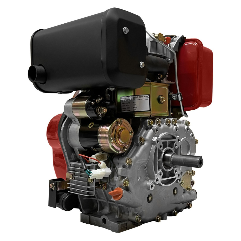 Двигатель дизельный 12 л.с., шлицы,  эл.стартер WeimaWM188FBE (съемный цилиндр)