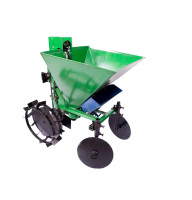 Картоплесаджалка до мотоблока з бункером для добрив