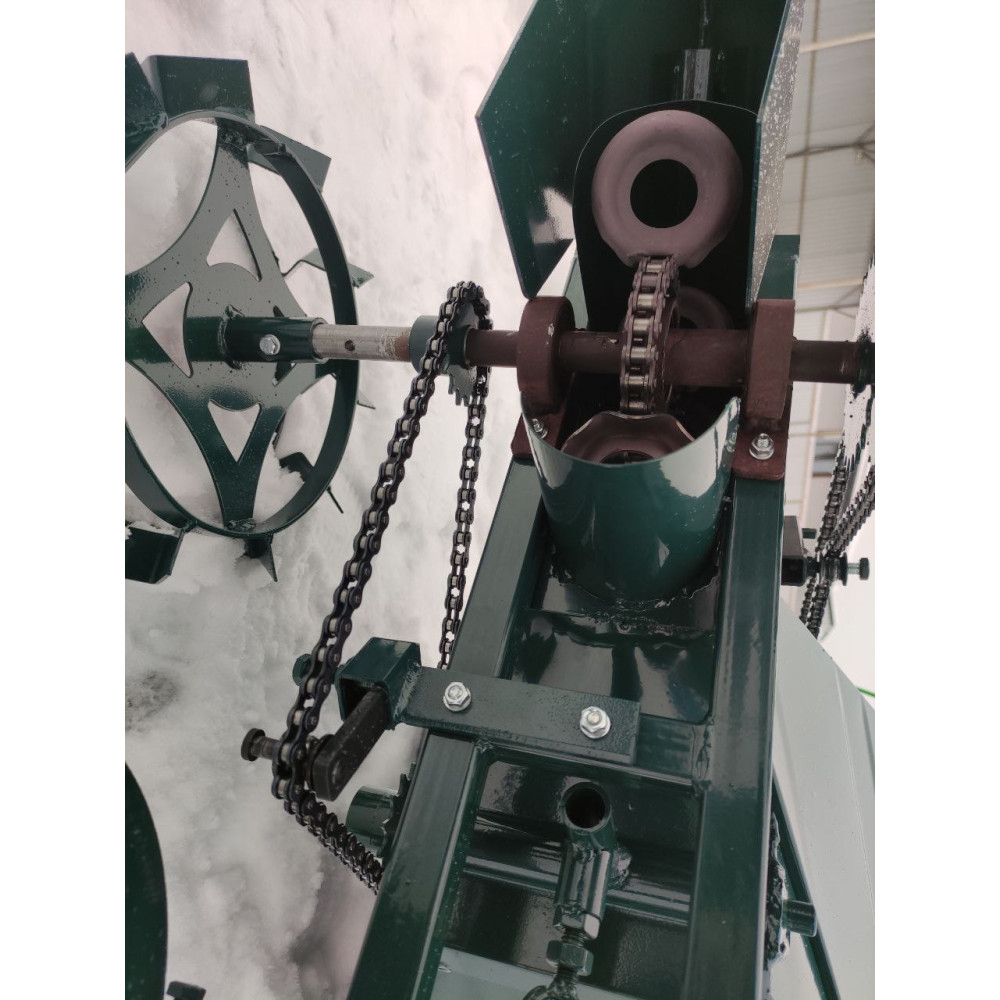 Картофелесажалка для мотоблока однорядная, бункер 34 л Буковинка