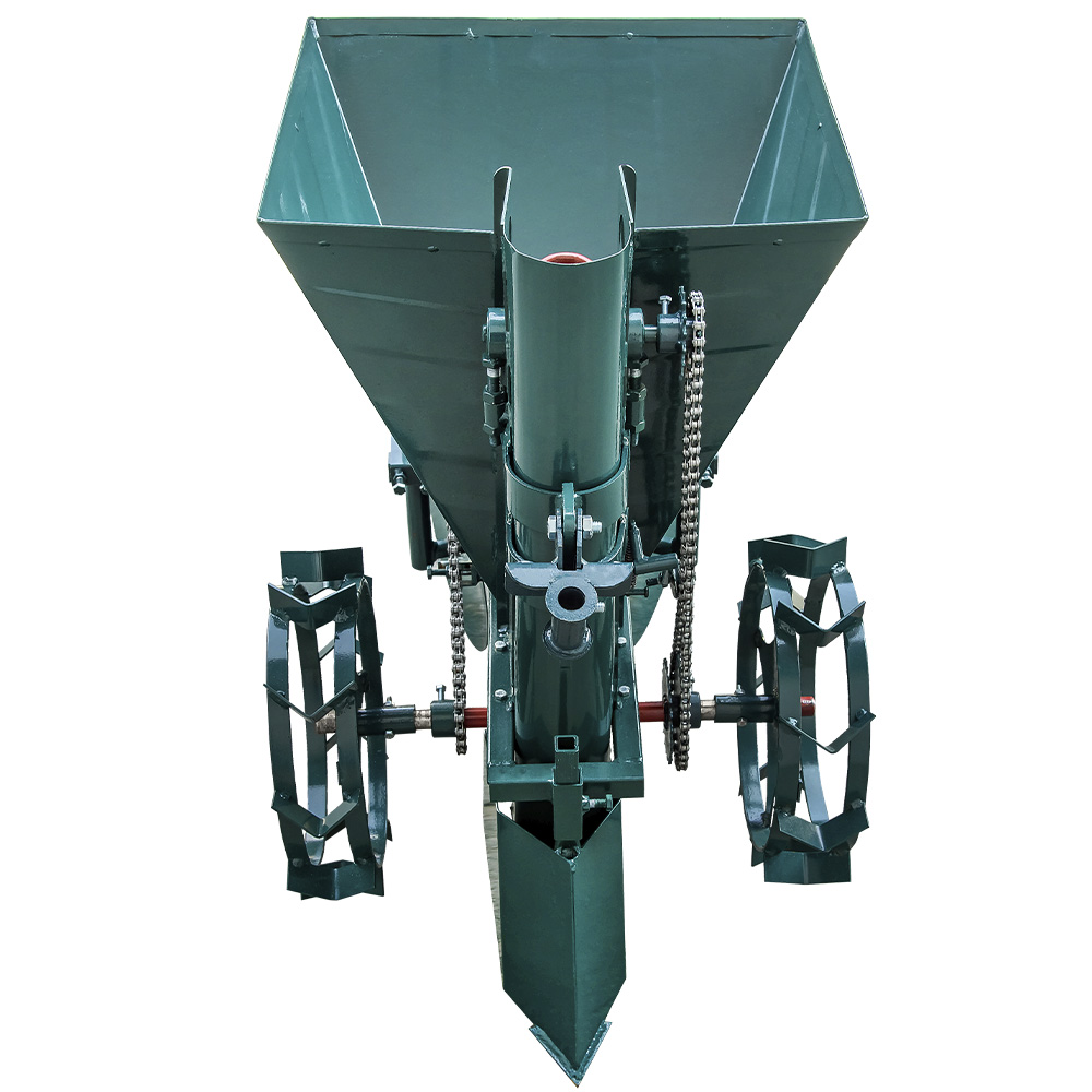 Картофелесажалка для мотоблока однорядная 34 л с бункером для удобрений Буковинка 