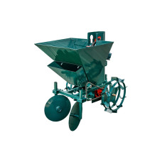 Картофелесажалка для мотоблока однорядная 34 л с бункером для удобрений Буковинка 