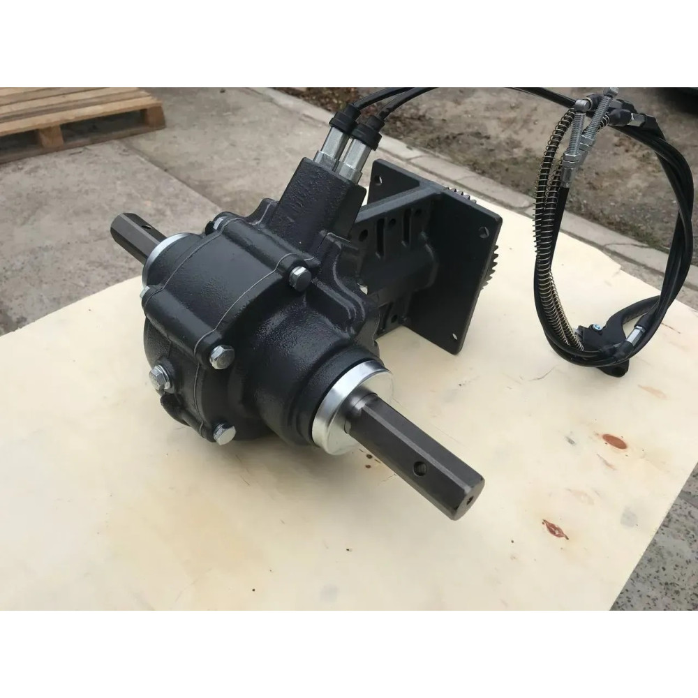 Редуктор с дифференциалами для мотоблока (нога с разблокираторами)