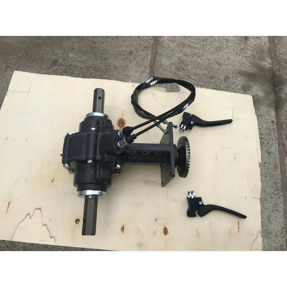 Редуктор с дифференциалами для мотоблока (нога с разблокираторами)