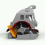 Косилка мульер 1.75 м с молотками, граблями и гидросдвигом KMH 175FK PROFI STARK