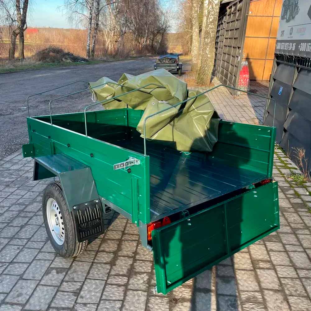 Причіп автомобільний 2000 × 1200 × 380 мм АМС500